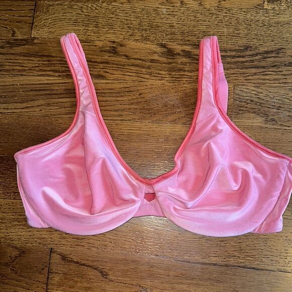 Lilyette pink nylon/elastane bra with adjustable straps Style# 0904 36C - Picture 8 of 8